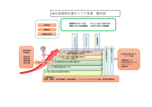 JA北海道厚生連キャリア開発ラダー画像