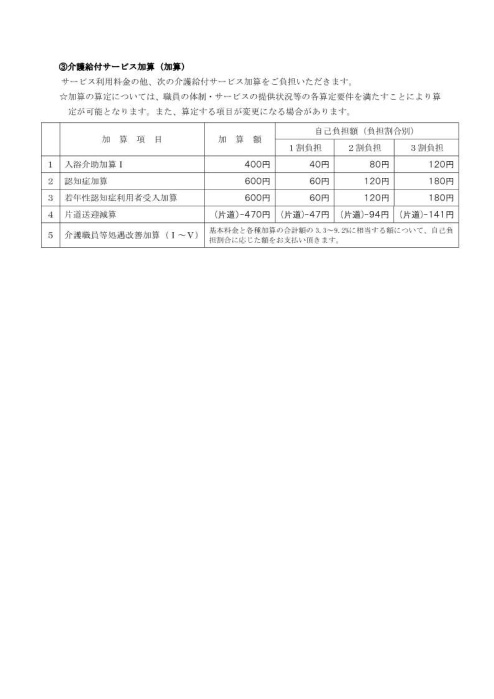 デイサービスセンター利用料金一覧表_2